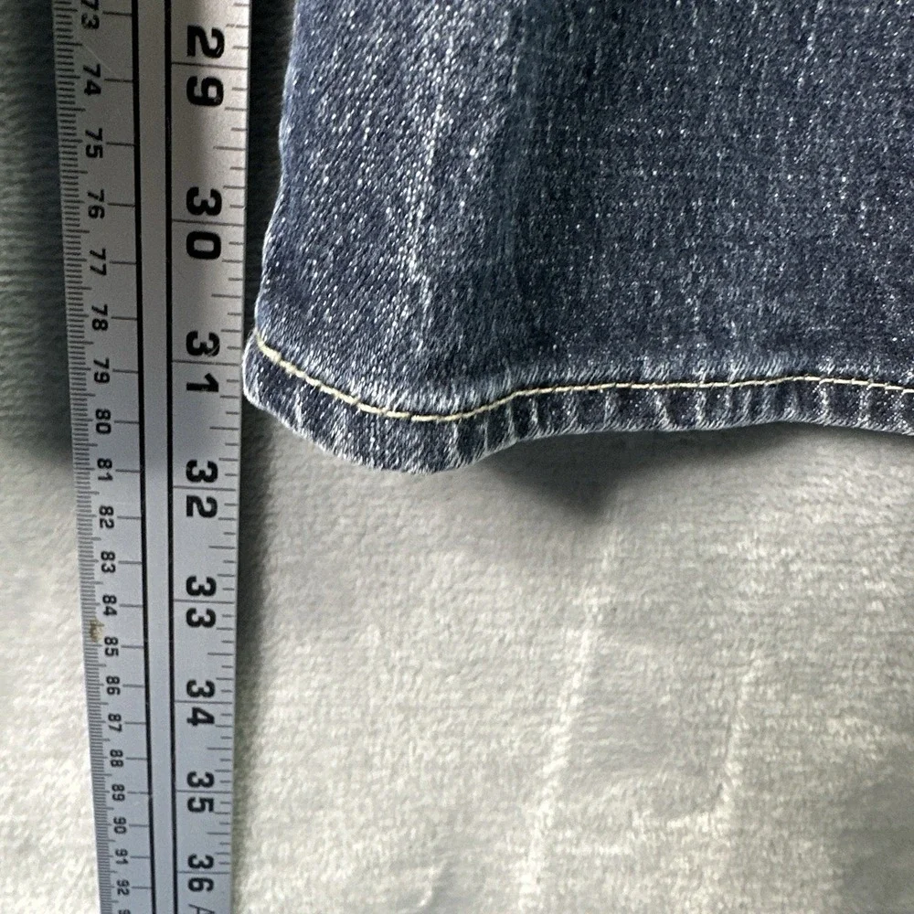 Guess The Cliffs Bootcut Jeans Mens 36x30 Blue Medium Wash Stretch Denim - Picture 4 of 13